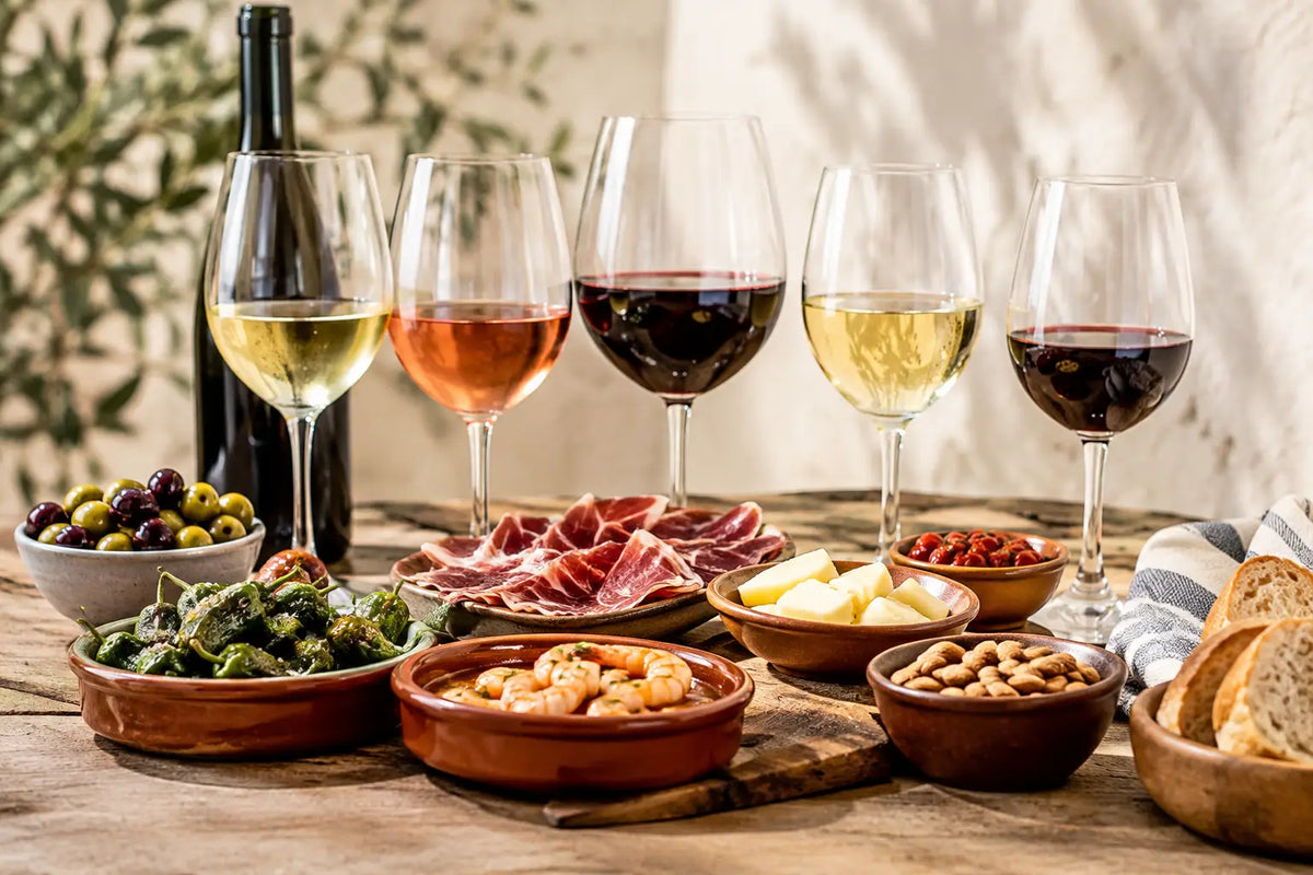 Vijf Spaanse wijnen voor tapas die kloppen